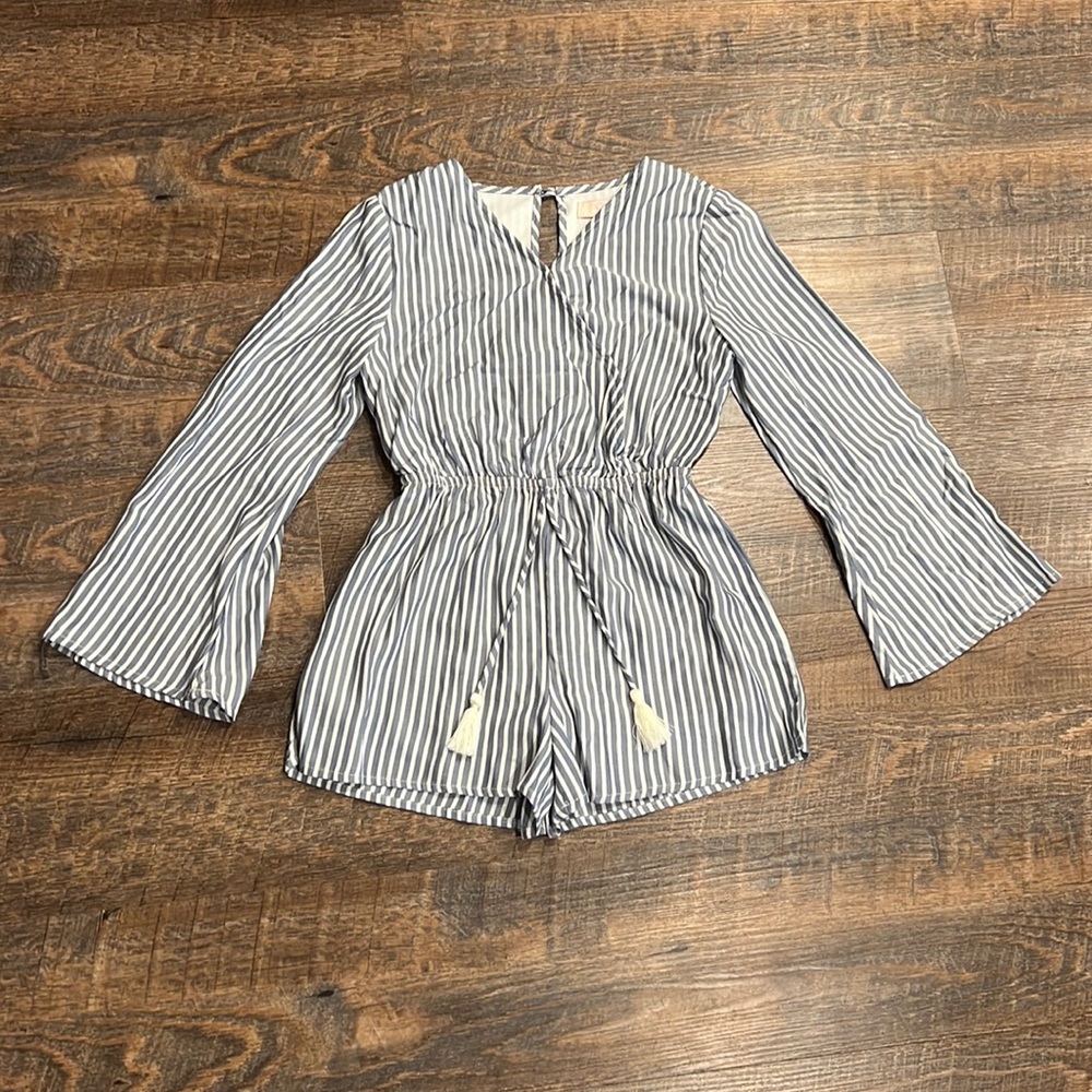 GB Girl’s Small Navy/White Longsleeve Romper